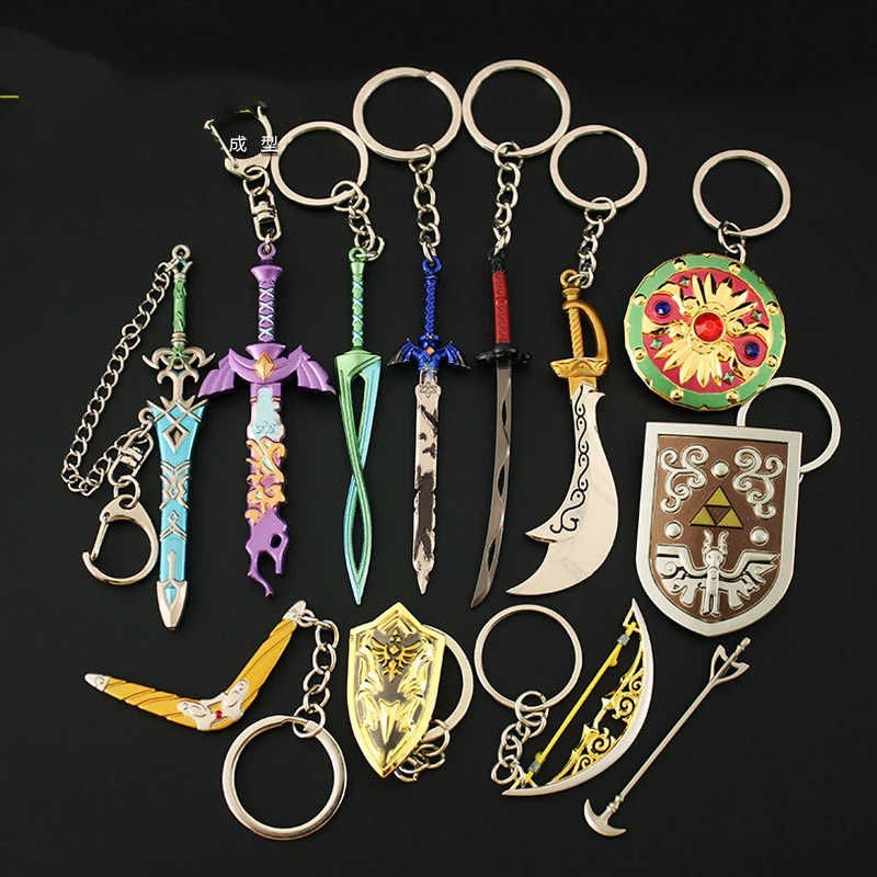 Retro Gaming Keychain - Game Zelda Link Master Sword Key