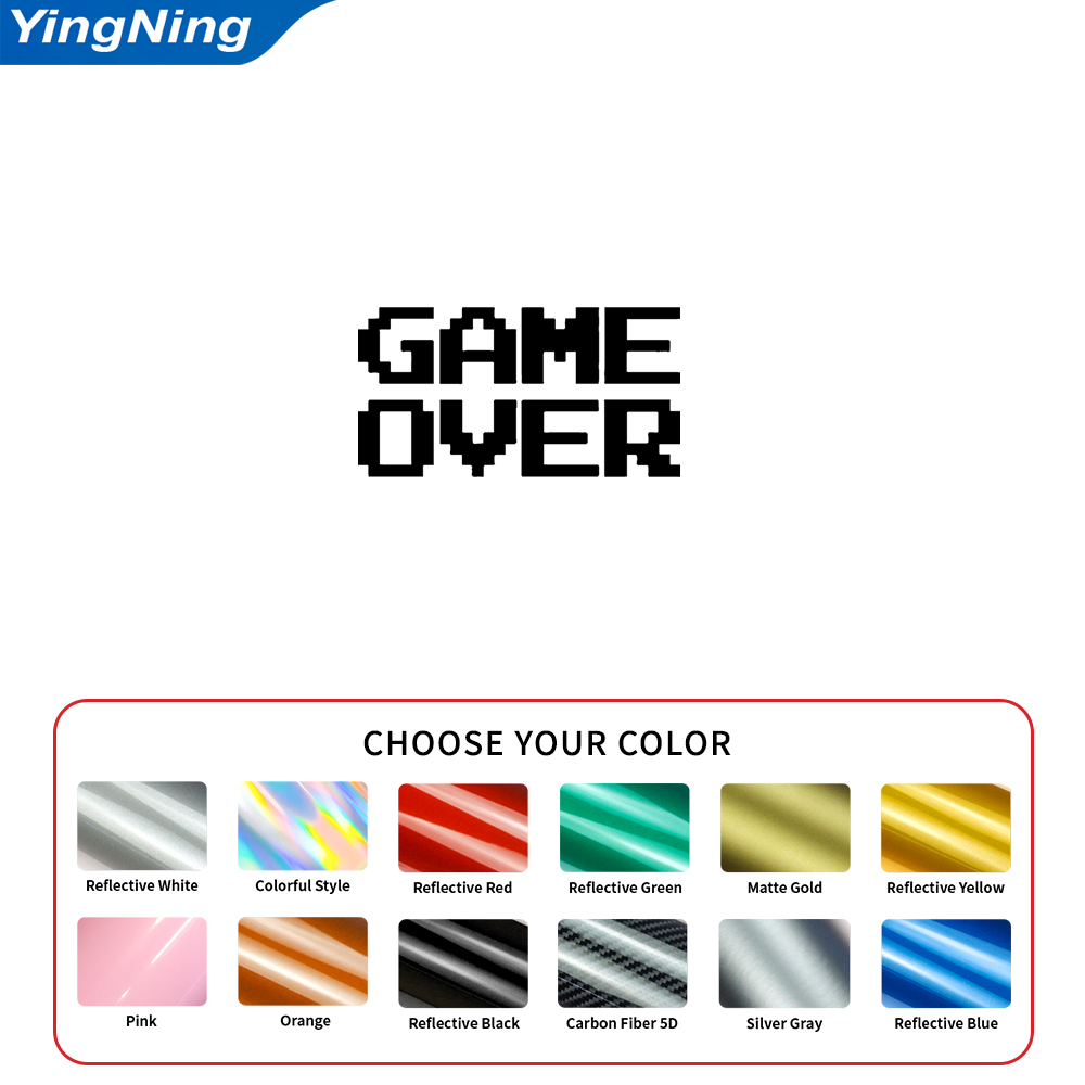 Reflective Game Over Car Decal - đánh giá và giá Gaming Retro Arcade