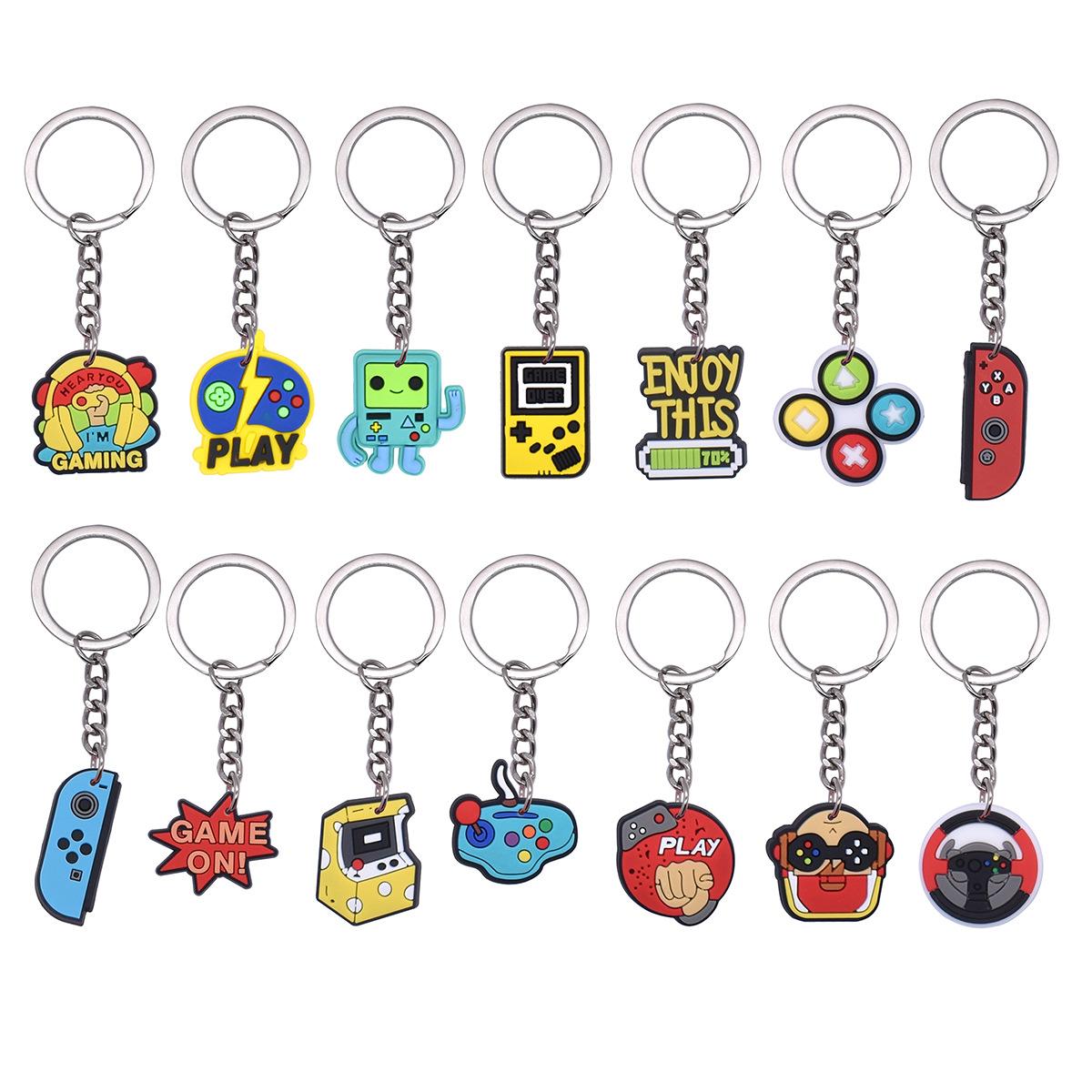 Viral Hot Cartoon Gaming PVC K - đánh giá và giá Retro Gaming Keychain