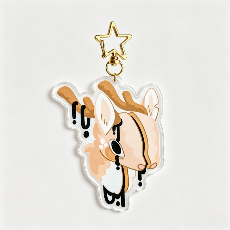 Dripping Gore Deer Acrylic Key - đánh giá và giá Retro Gaming Keychain