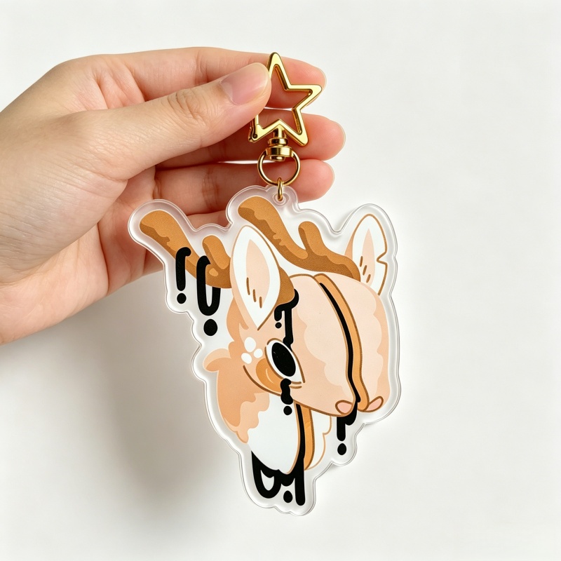 Dripping Gore Deer Acrylic Key - đánh giá và giá Retro Gaming Keychain