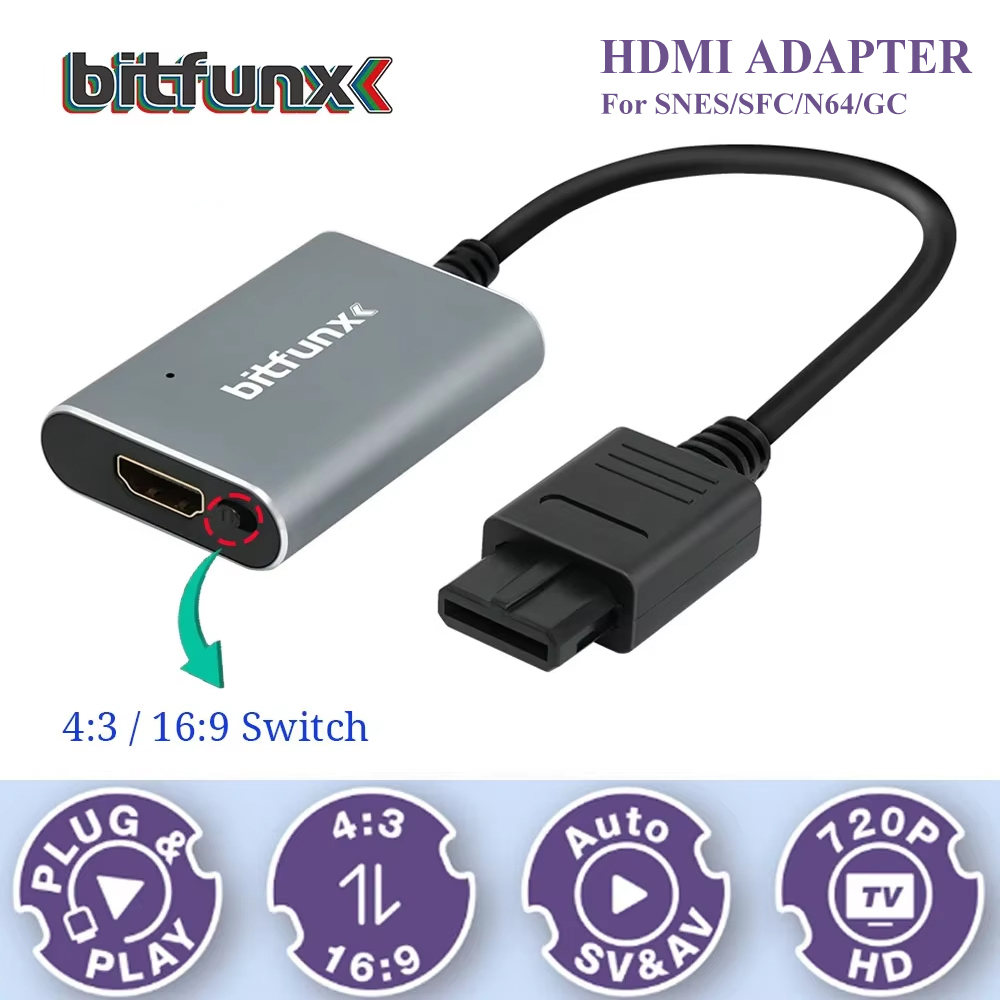 Bitfunx 720P Svideo / AV To HD - đánh giá và giá Retro Gaming Kiosk