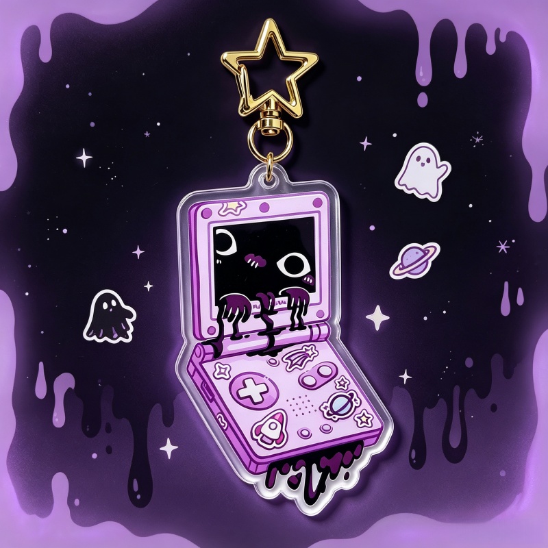 Creepy Game Console Acrylic Ke - đánh giá và giá Retro Gaming Keychain