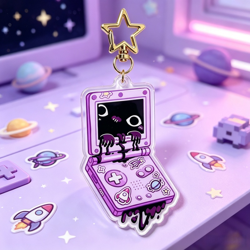 Creepy Game Console Acrylic Ke - đánh giá và giá Retro Gaming Keychain