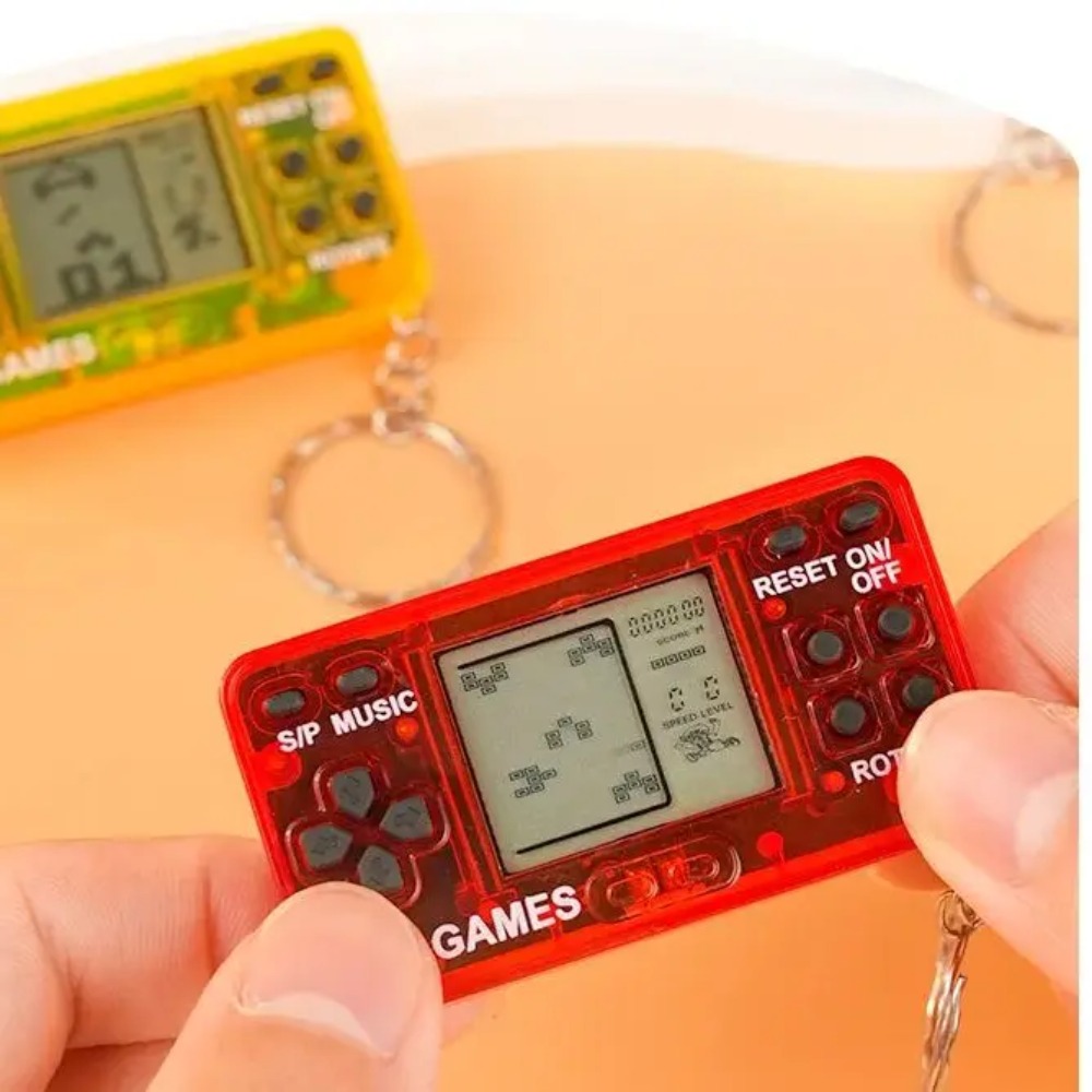 Blue Mini Retro Handheld Game  - đánh giá và giá Retro Gaming Keychain