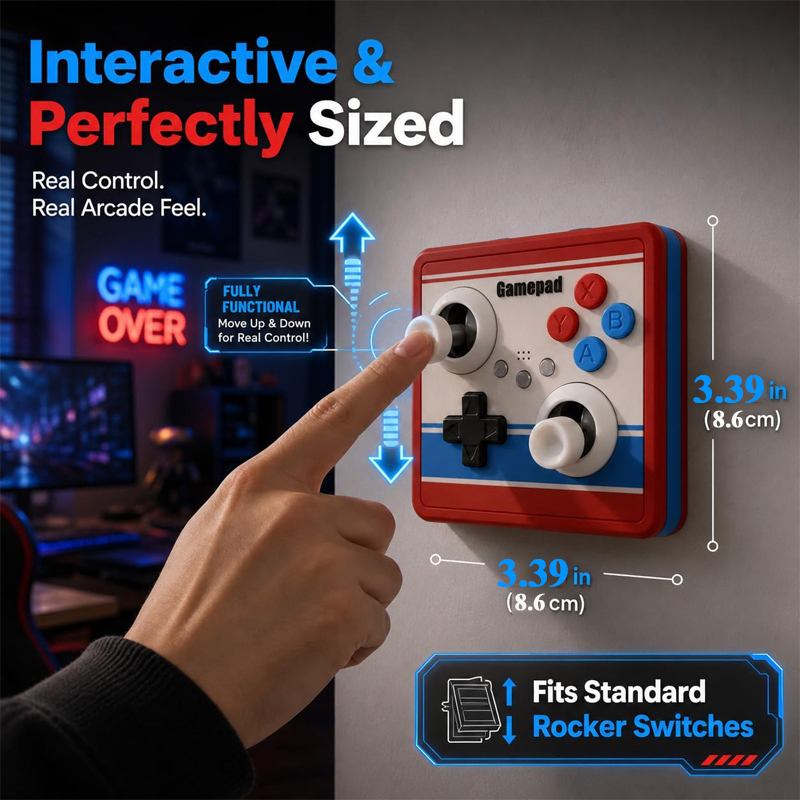 Drill-Free Light Switch Cover  - đánh giá và giá Gaming Retro Arcade