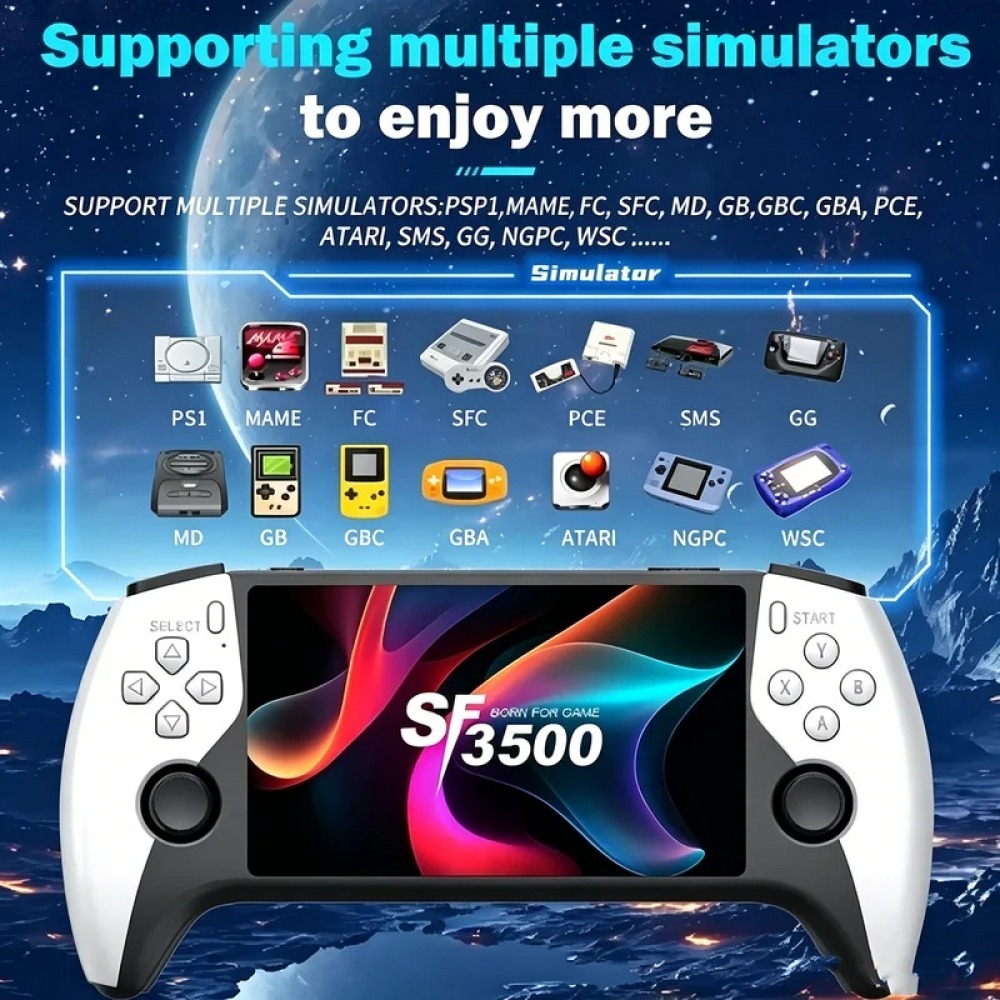 SF3500 5 inch Handheld Game Co - đánh giá và giá Gaming Retro Arcade