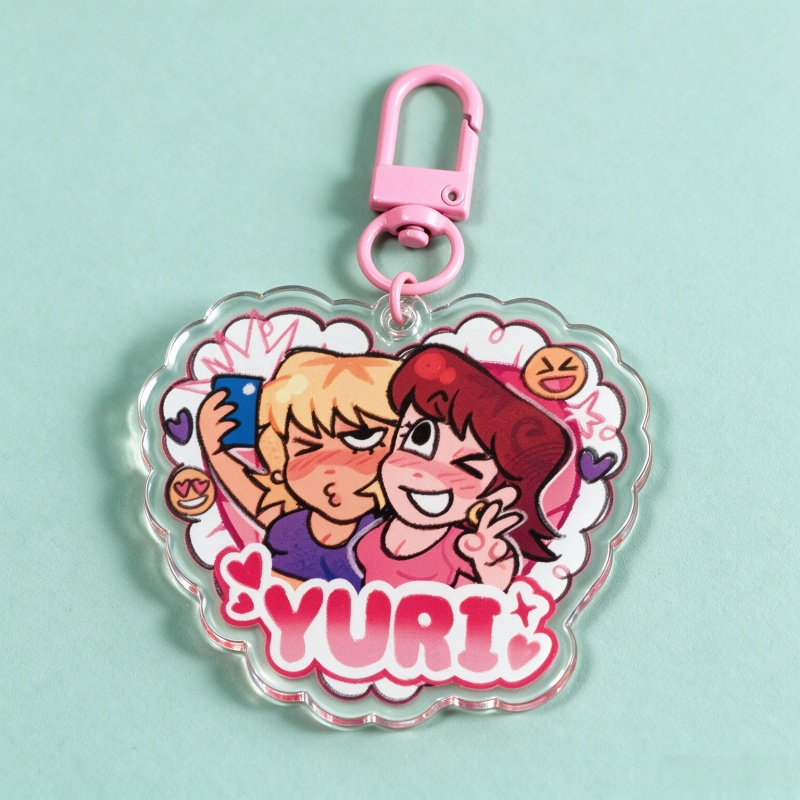 Yuri Time Acrylic Keychain Cut - đánh giá và giá Retro Gaming Keychain